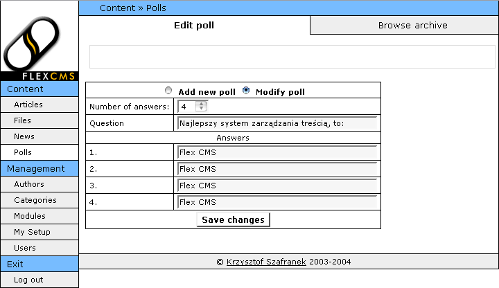 Article editor